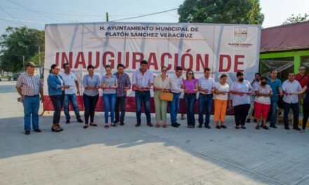Platón Sánchez: Ampliación de pavimento hidráulico en la calle Doctor Landero y Coss