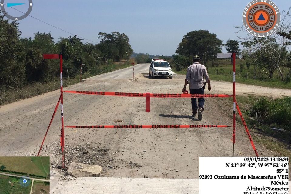 Ozuluama: Apoyo a la vialidad PCM
