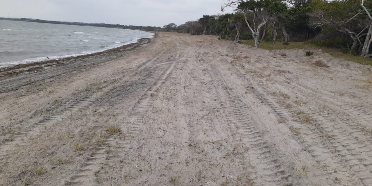 Ozuluama: Realizan los trabajos de rehabilitación de la playa