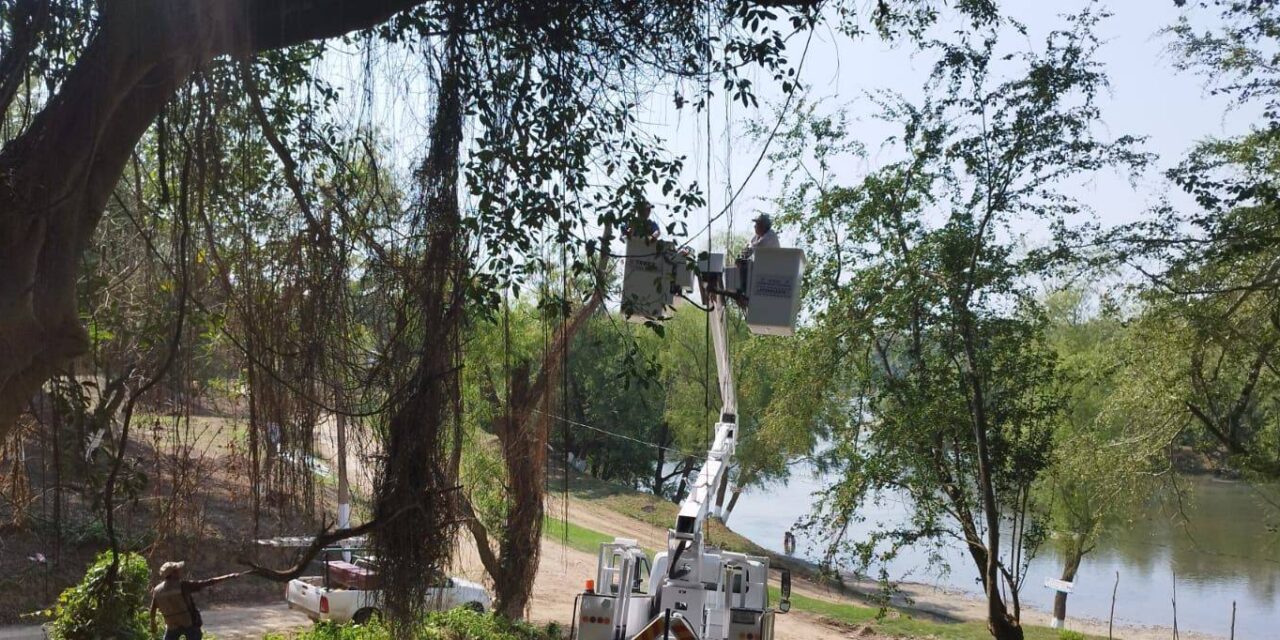 Tempoal: Retiro de ramas que limitaban la claridad e iluminación de la zona de la Playa El Paso