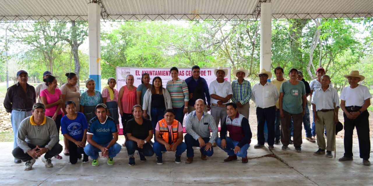 Platón Sánchez: «Ayuntamiento más cerca de ti» en Tecalantla, Jobo Nuevo y Amoxoyahuatl