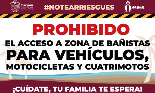 TUXPAN: INVITAN A SEGUIR MEDIDAS PREVENTIVAS DURANTE VACACIONES DE SEMANA SANTA 2023