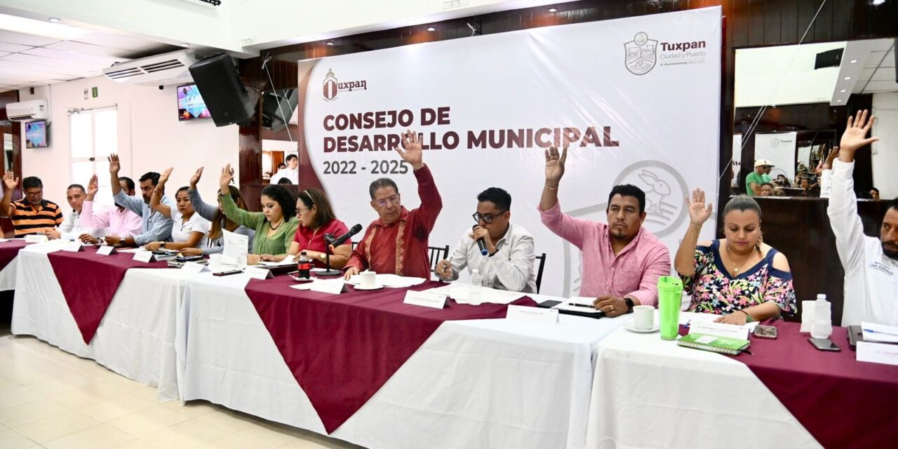 Tuxpan: De manera unánime el Consejo de Desarrollo Municipal aprobó el programa de obras del FAISMUN 2023