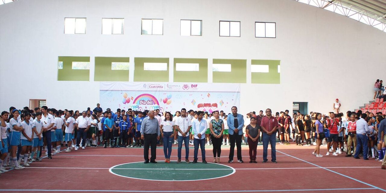 Coatzintla: Inauguran autoridades olimpiada intersecundarias en esta cabecera municipal