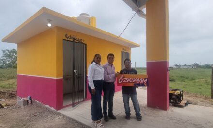 Ozuluama: Inauguración del módulo de baños en la galera pública de Cucharas