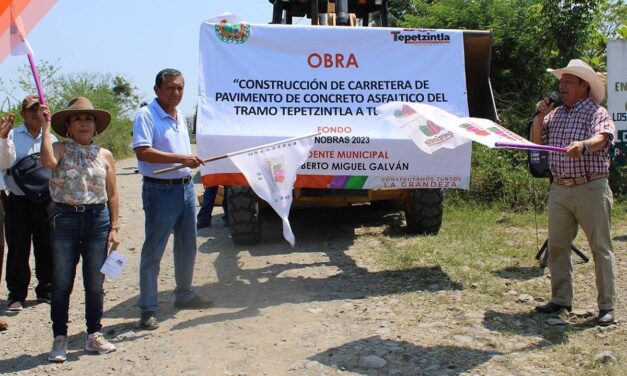 Tepetzintla: “Construcción de carretera de pavimento de concreto asfaltico del tramo Tepetzintla a Tecomate”
