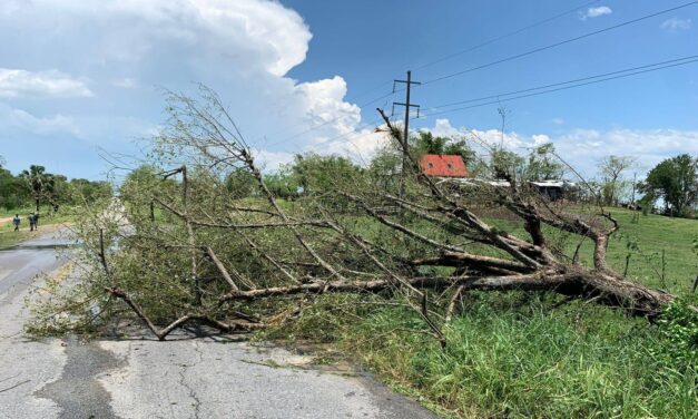 Tempoal: Visita a las zonas afectadas por la fuerte lluvia y granizada