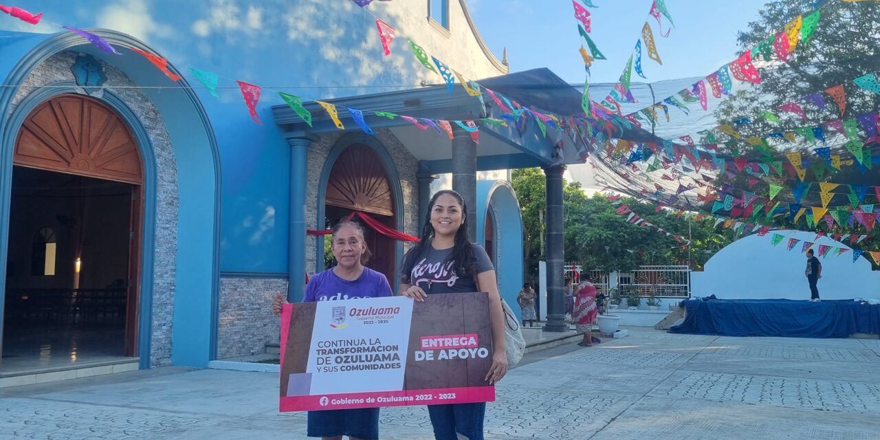 Ozuluama: Apoyo entregado a la parroquia San Pedro y San Pablo en Cucharas