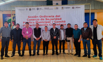 Huayacocotla: Sesión Ordinaria del Consejo de Seguridad Pública Municipal y Comité de Participación Ciudadana