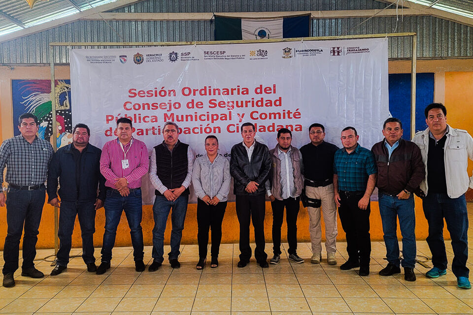 Huayacocotla: Sesión Ordinaria del Consejo de Seguridad Pública Municipal y Comité de Participación Ciudadana