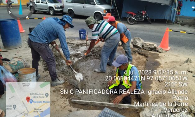 Martínez de la Torre: Continúa el cambio de imagen en Martínez de la Torre con la reposición de pavimento en calles principales