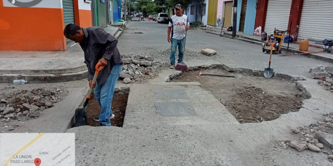Martínez de la Torre: Reposición de pavimento en la avenida 5 de Febrero