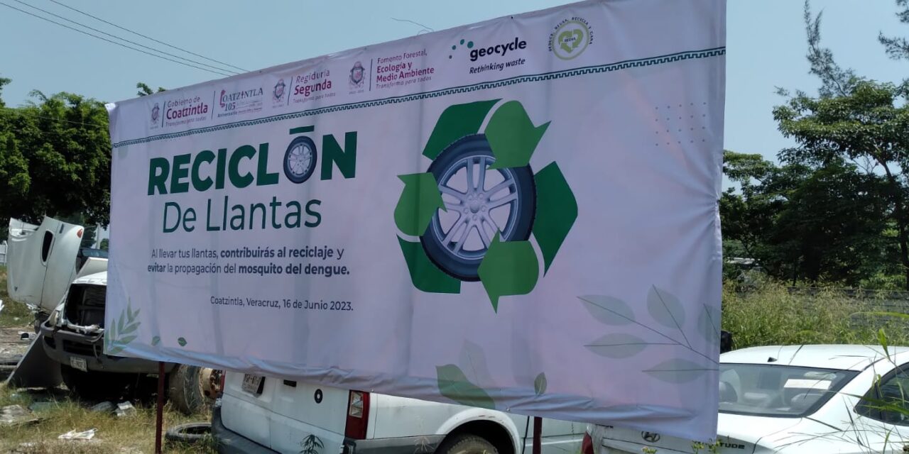 Siguiente “Reciclón” en Coatzintla permite deshacerse de mas llantas sin daño al ambiente: Ecología