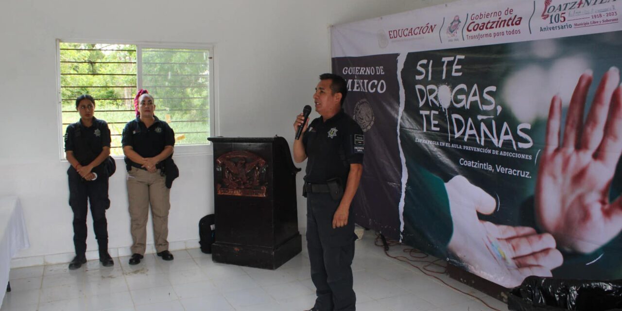 Coatzintla: Comunidades concluyen ciclos de la estrategia en el aula del programa “si te drogas, te dañas”