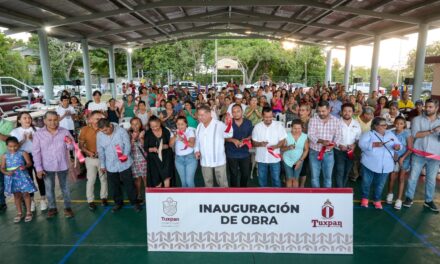 Tuxpan: La comunidad La Victoria estrena Cancha y Espacios Multideportivos