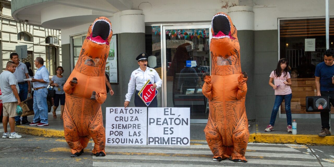 Tuxpan: Con actividades para crear conciencia ciudadana, conmemoran el Día del Peatón 
