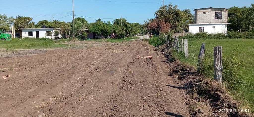 Avanza la Construcción del Campo Deportivo en la Colonia Pescadores de Cucharas, Ozuluama de Mascareñas