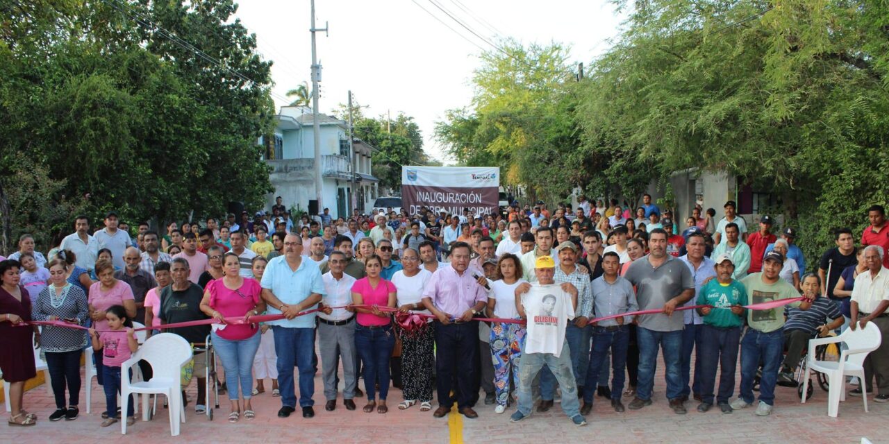 Tempoal: Inauguración de Pavimentación con Concreto Hidráulico en la Colonia Quinta Colón