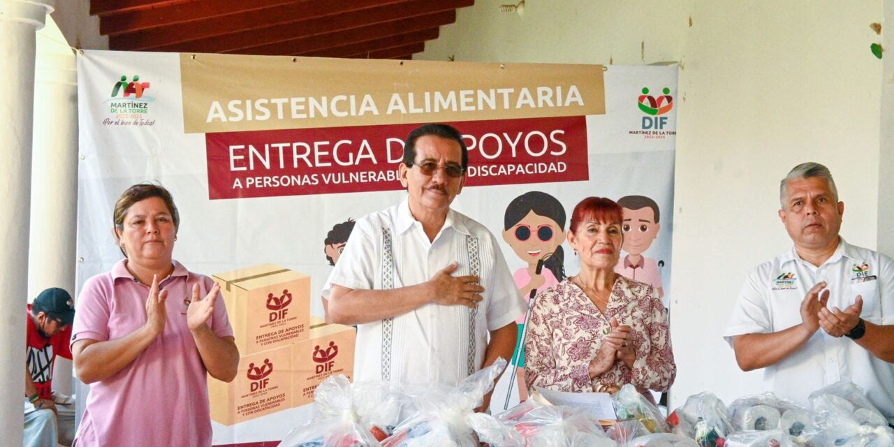 Martínez de la Torre: Con programa de asistencia alimentaria, DIF y Ayuntamiento generan bienestar