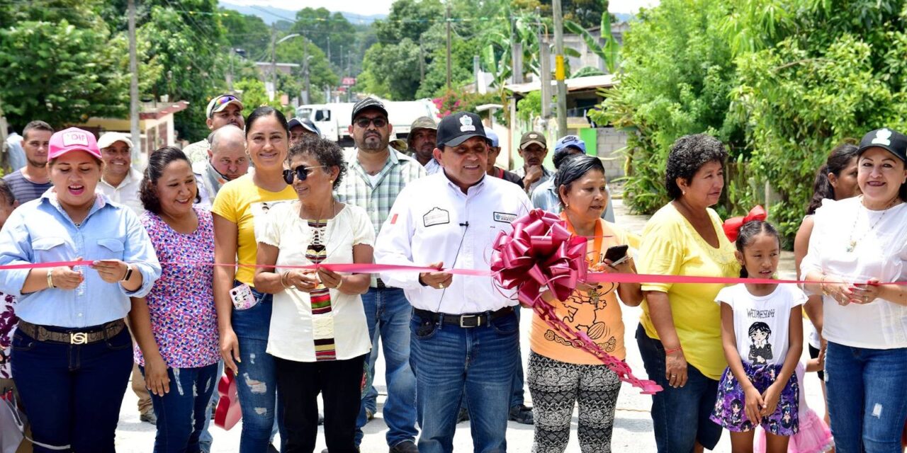 Naranjos: Alcalde inaugura importante obra en la colonia 5 de mayo