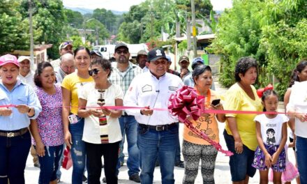 Naranjos: Alcalde inaugura importante obra en la colonia 5 de mayo