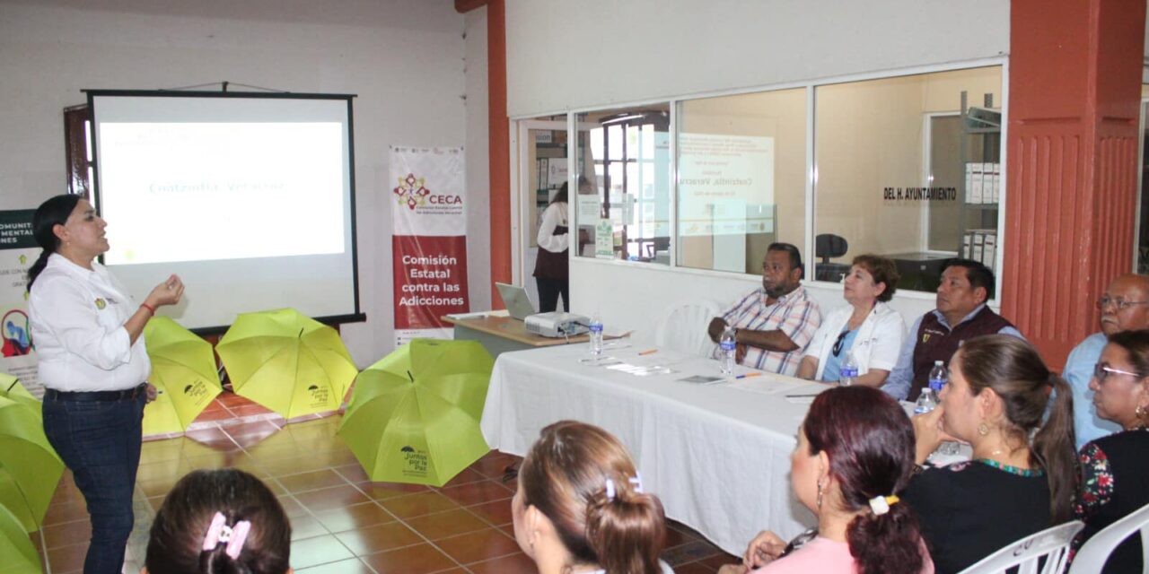 Se integra consejo municipal contra las adicciones y estrategia para la prevención del suicidio en Coatzintla