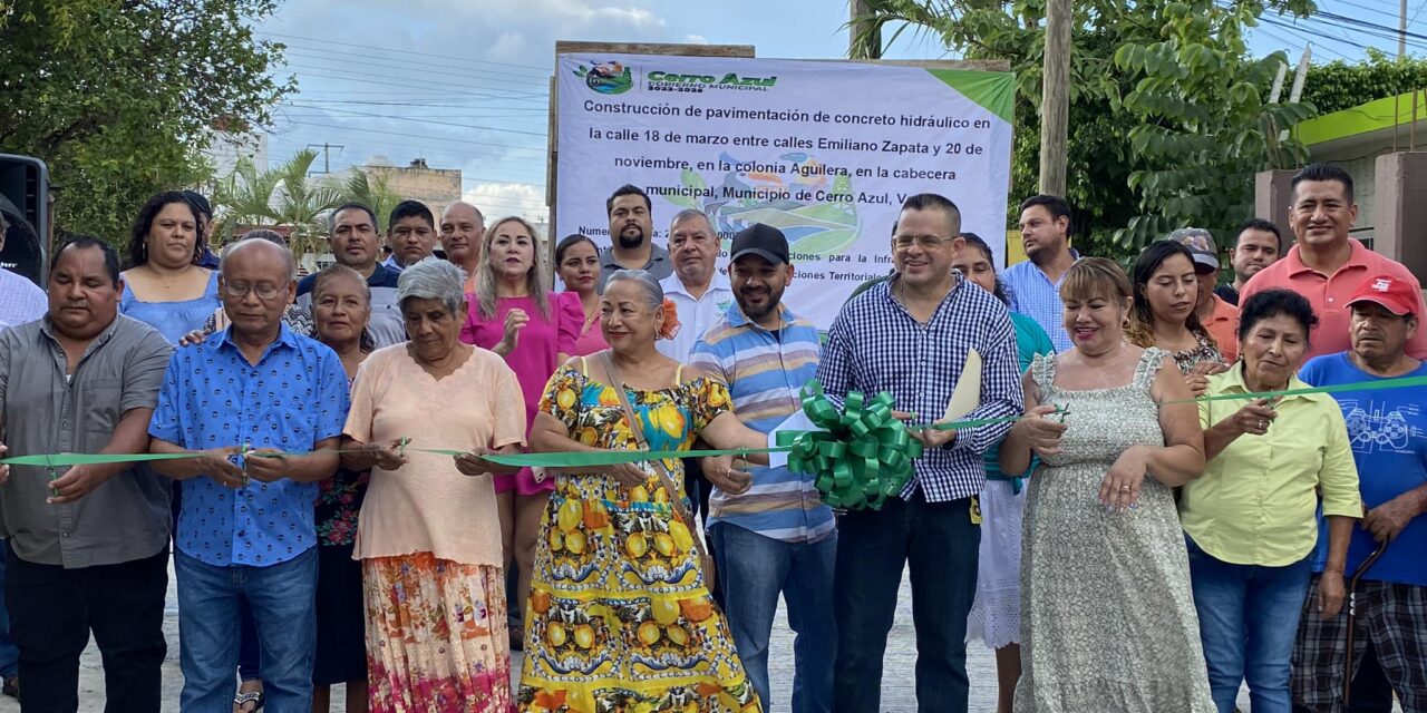 Entrega de obra en Cerro Azul para mejorar infraestructura y accesibilidad