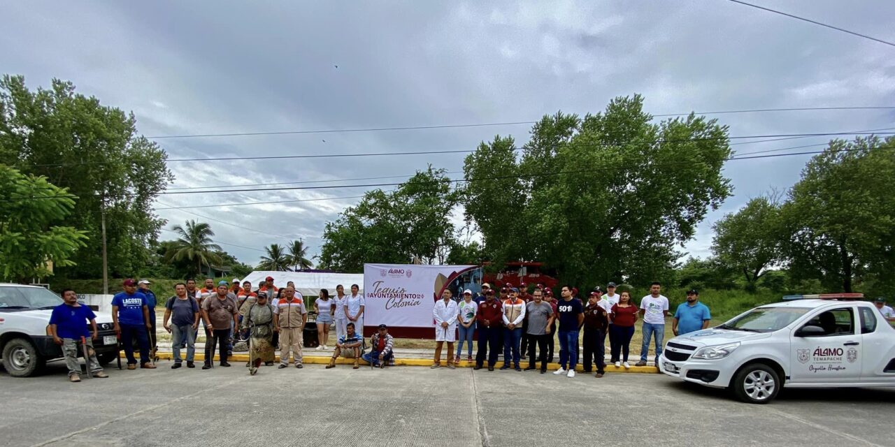 Álamo: Día de Tequio en la colonia Unidad y Trabajo