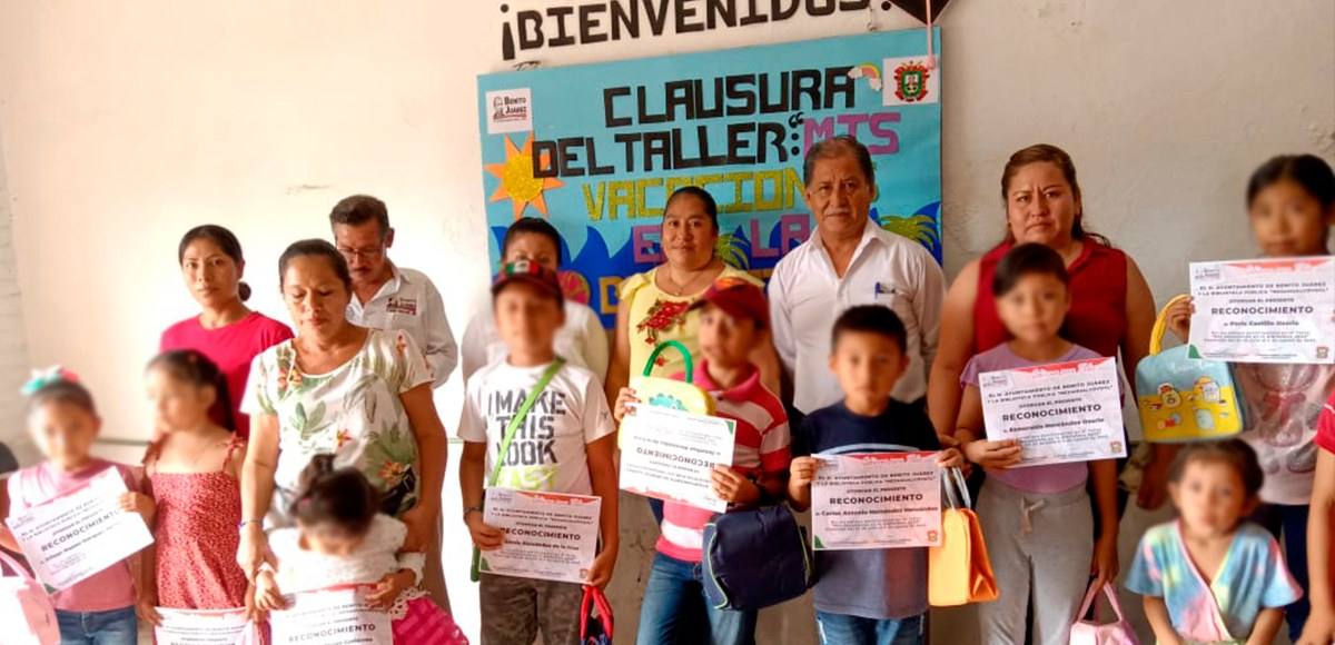 Taller de Verano «Mis Vacaciones en la Biblioteca 2023» Clausurado con Éxito en Benito Juárez