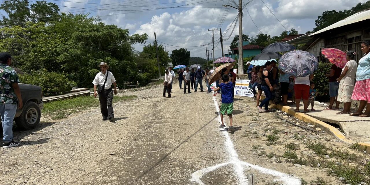 Castillo de Teayo: Arranca la Construcción de Pavimentación de Concreto Hidráulico en Calle Principal de El Bejucal