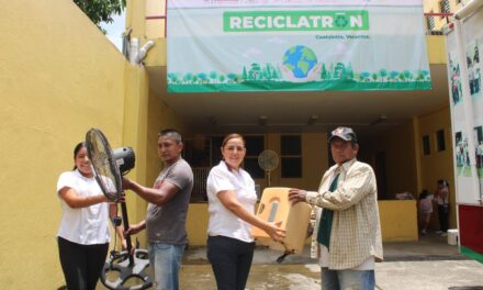Coatzintla: Terminó campaña de reciclatrón con excelente respuesta ciudadana