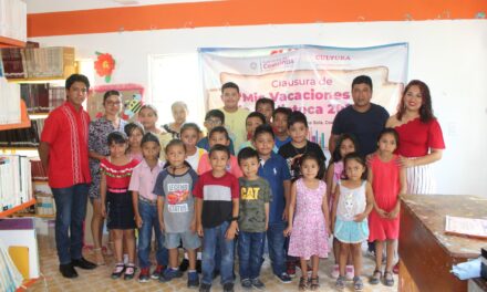 Termina curso “mis vacaciones en la biblioteca” de la SEP en palma sola, Coatzintla