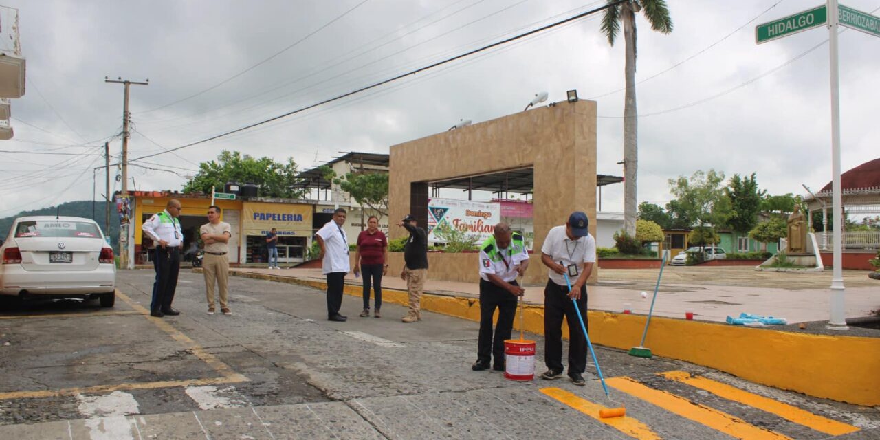 Todo listo para mañana en el evento de señalamiento urbanístico táctico en Coatzintla