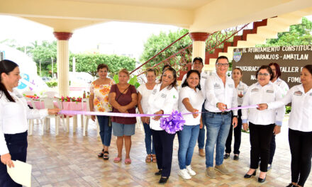Naranjos: Inauguracion del taller de fibras naturales