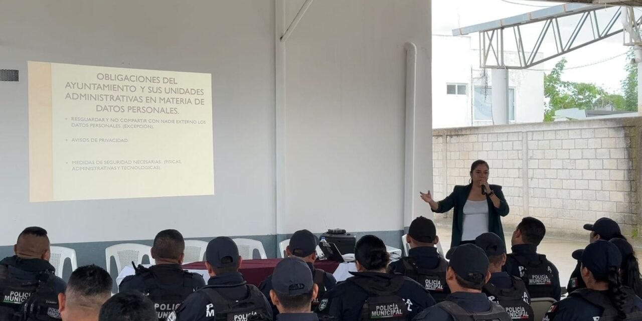 Capacitación en Manejo de Datos Personales Fortalece Acciones de la Policía Municipal de Martínez de la Torre