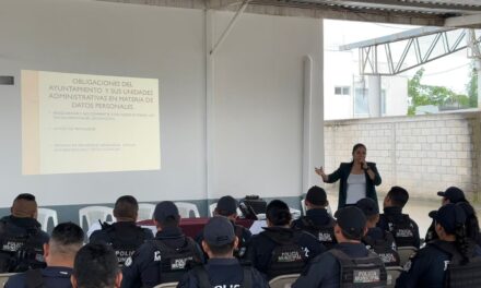 Capacitación en Manejo de Datos Personales Fortalece Acciones de la Policía Municipal de Martínez de la Torre