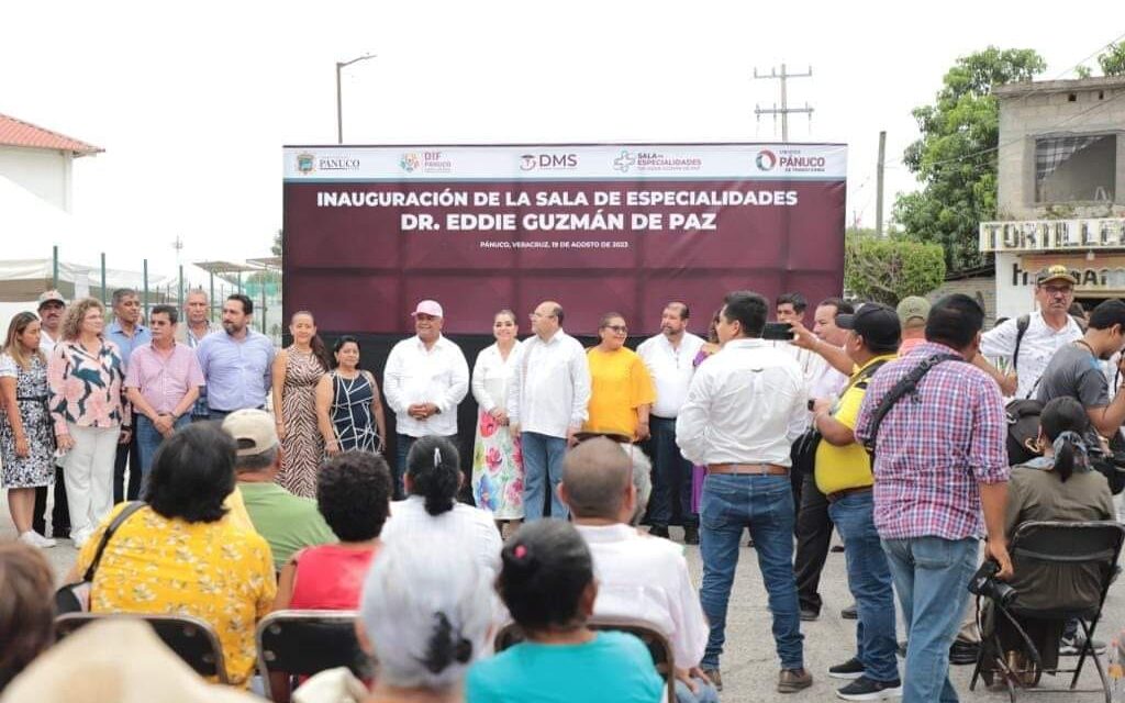 Ozuluama: Secretario de Gobierno del Estado inaugura Sala de Especialidades y marcan inicio de ampliación de Unidad Básica de Rehabilitación en Pánuco