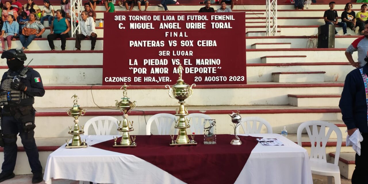 Cazones: 3er torneo de fútbol femenil