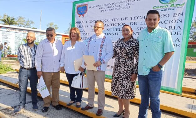 Cerro Azul: Inicio de Construcción de Domo en la Escuela Secundaria «Constituyentes de Querétaro»