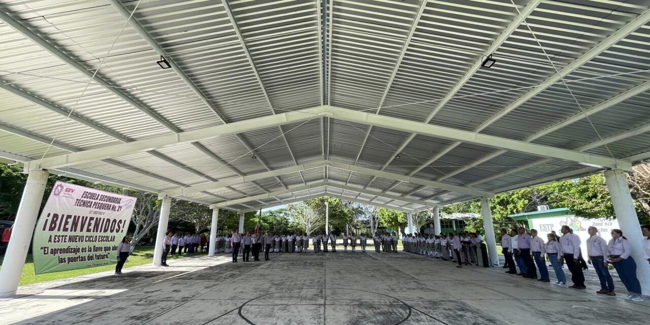 Ozuluama: Inauguración del Ciclo Escolar 2023-2024 en Secundaria Técnica Pesquera N° 21