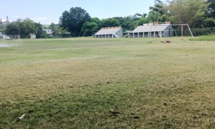 Tepetzintla: Mantenimiento al campo de fútbol Antonio Carbajal