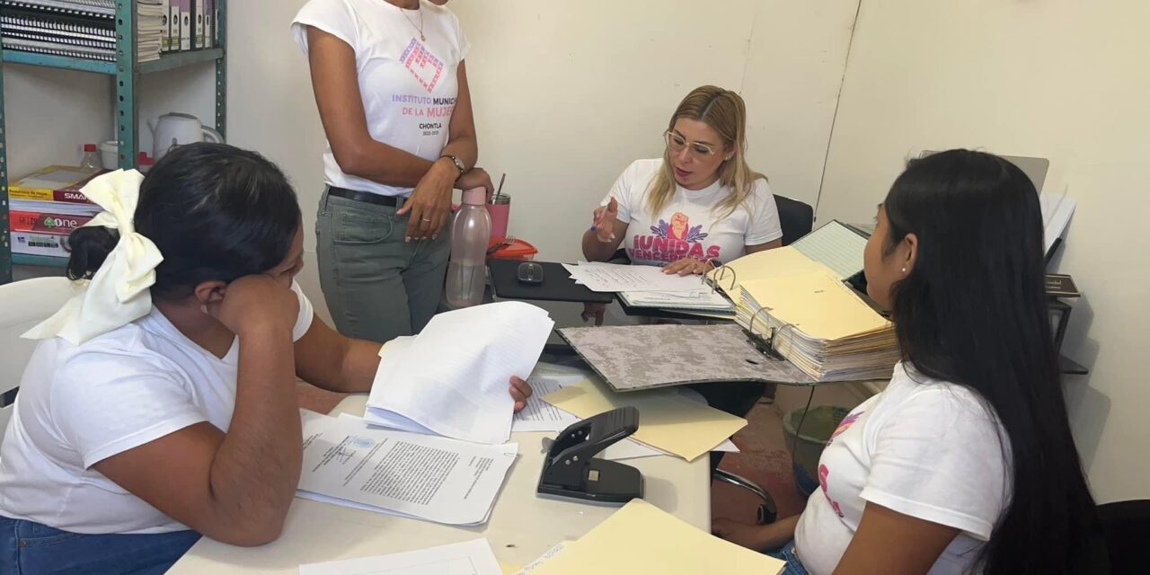 CHONTLA: IMMUJER CHONTLA, LLEVA A CABO MESA DE TRABAJO MENSUAL