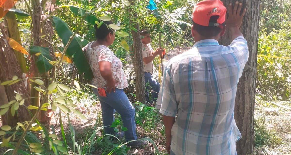 Tepetzintla: Catastro realiza inspección ocular de campo en la localidad del Humo