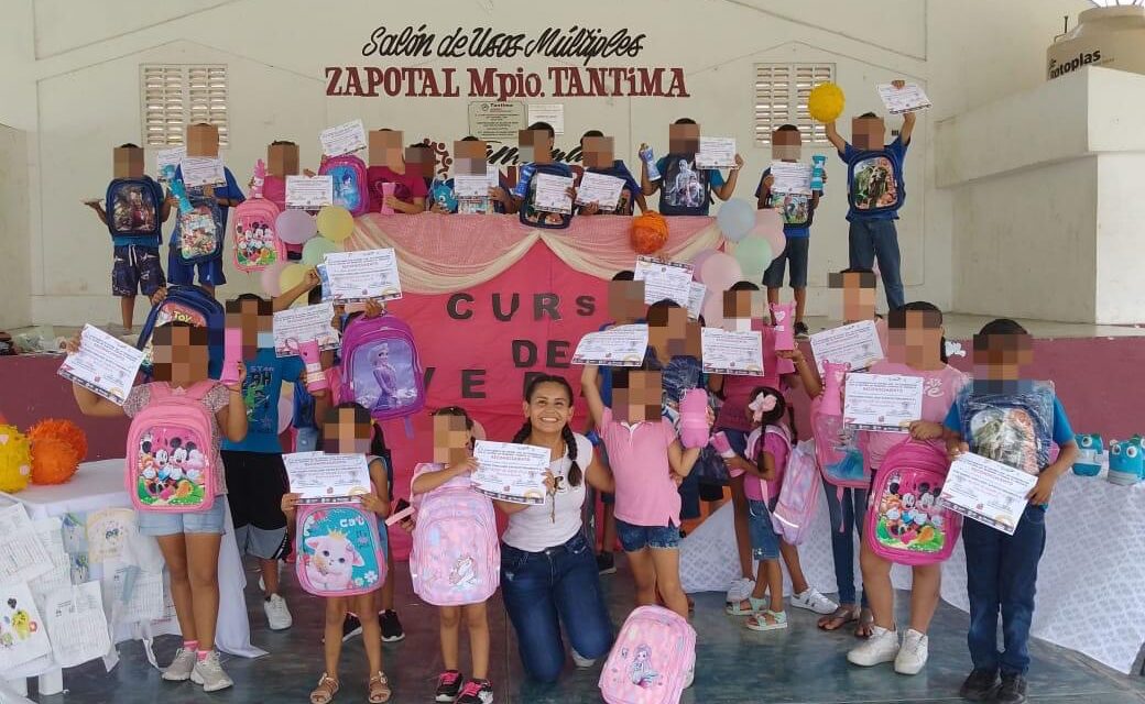 Tantima: Finaliza el curso recreativo de verano en la localidad de Zapotal 