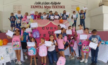 Tantima: Finaliza el curso recreativo de verano en la localidad de Zapotal 