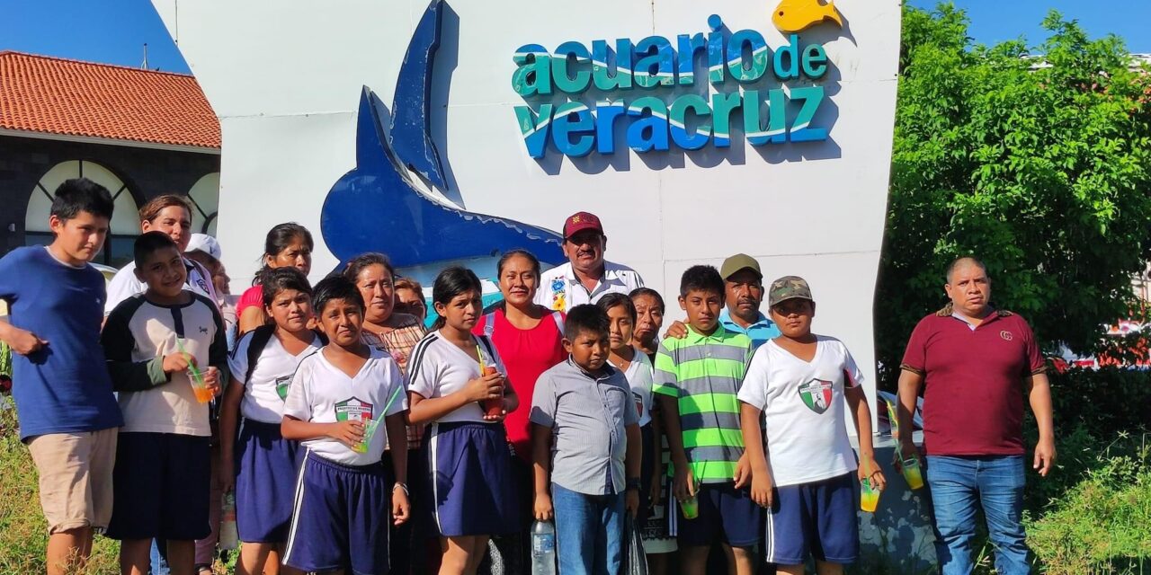 Cazones: Alumnos de la primaria Francisco I. Madero Visitan al Acuario de Veracruz 