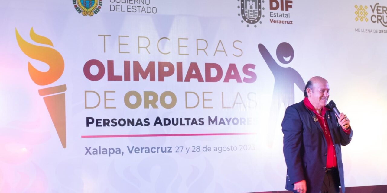 Chontla: inauguración de la 3era Olimpiada de Oro para las Personas Adultas Mayores