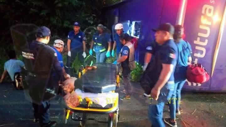 Lista de pasajeros heridos y muertos del Accidente de ayer en Álamo