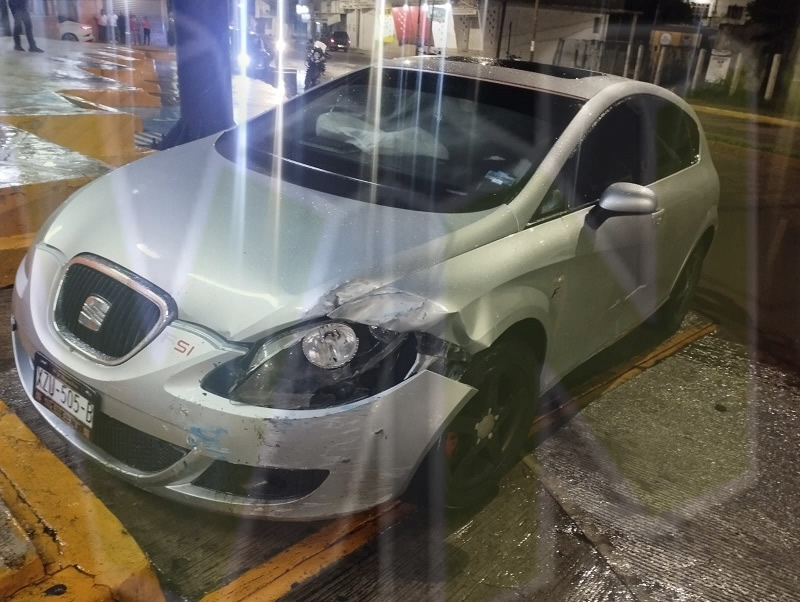 Niña resulta herida en un choque en Álamo, Veracruz