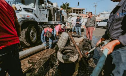 Tuxpan: Se ha logrado desazolvar y limpiar alrededor de 2 kilómetros de drenes pluviales
